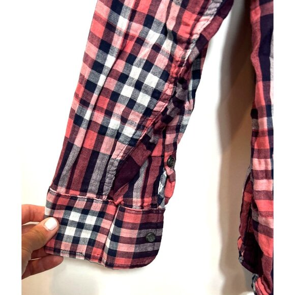 Ava & Viv Womens Multicolor Casual Button Down Flannel Shirt Size 2X - Picture 6 of 8